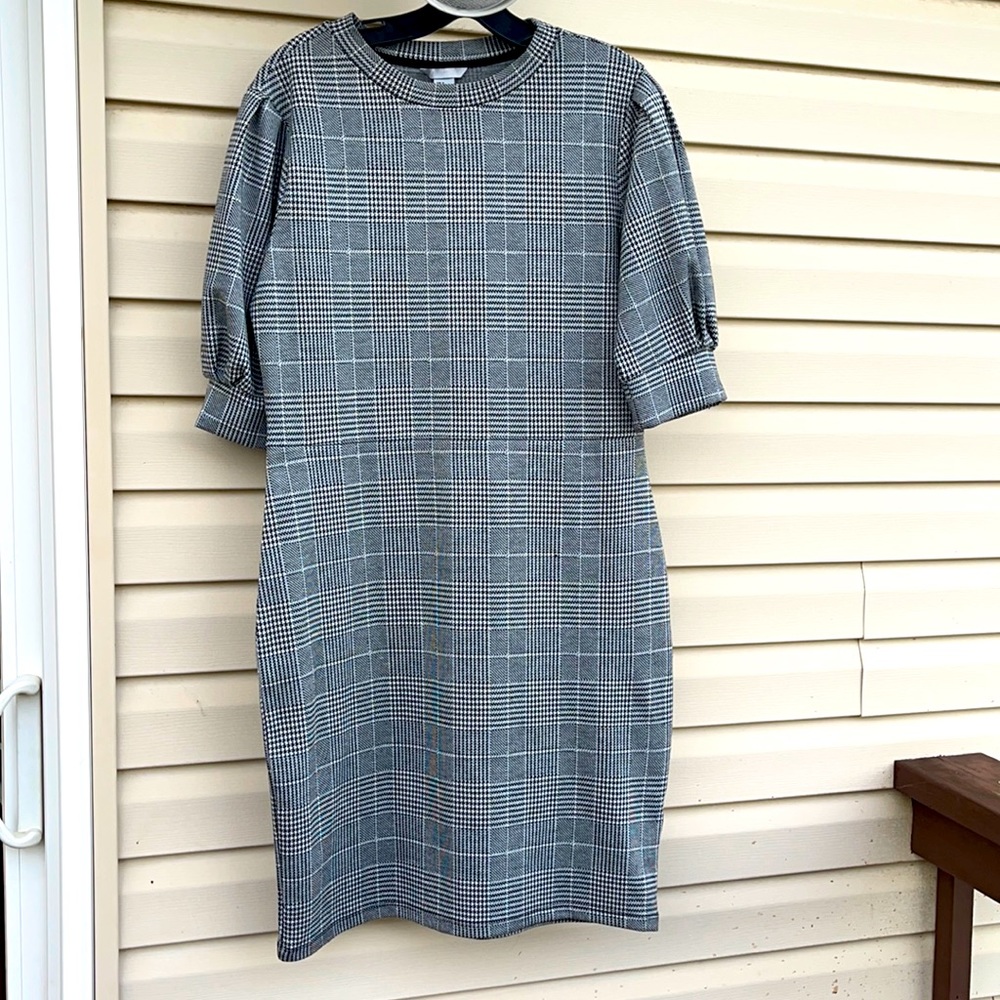 H&M houndstooth dress